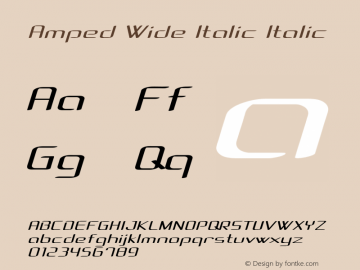 Amped Wide Italic