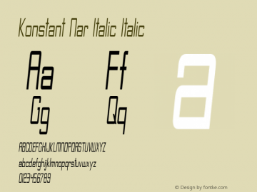 Konstant Nar Italic