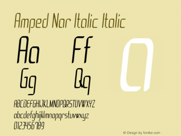 Amped Nar Italic