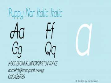 Puppy Nar Italic