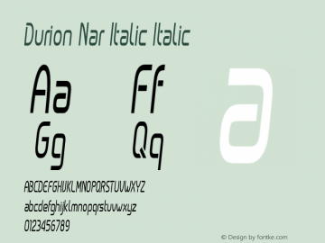 Durion Nar Italic