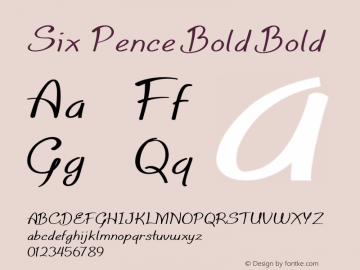 Six Pence Bold