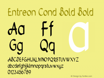 Entreon Cond Bold