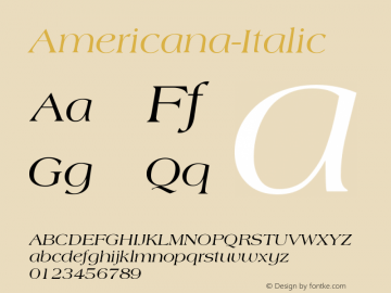 Americana-Italic