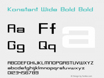 Konstant Wide Bold