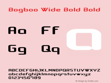 Bogboo Wide Bold