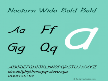 Nocturn Wide Bold