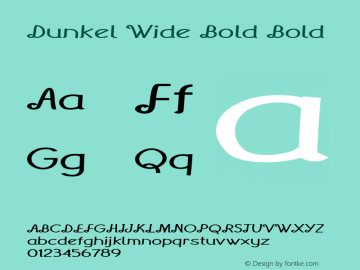 Dunkel Wide Bold