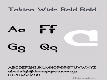 Takion Wide Bold