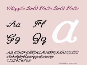 Whipple Bold Italic