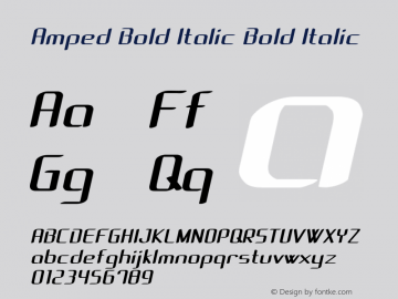 Amped Bold Italic