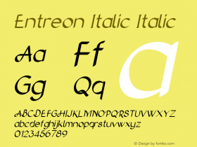 Entreon Italic