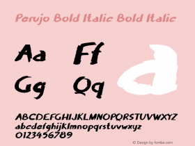 Perujo Bold Italic