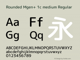 Rounded Mgen+ 1c medium