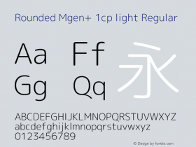 Rounded Mgen+ 1cp light