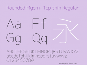 Rounded Mgen+ 1cp thin