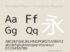 Rounded Mgen+ 1c regular