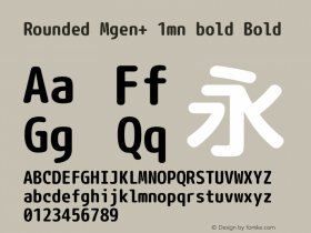 Rounded Mgen+ 1mn bold