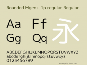 Rounded Mgen+ 1p regular