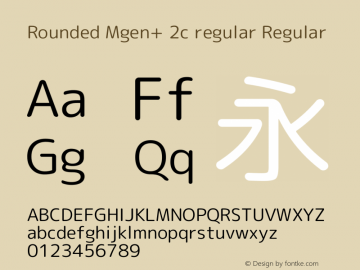 Rounded Mgen+ 2c regular