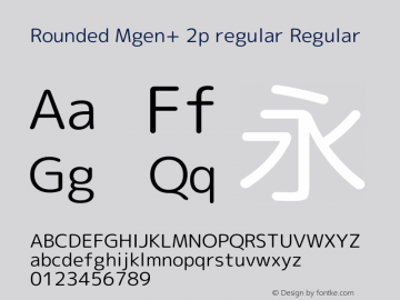 Rounded Mgen+ 2p regular