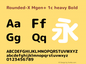 Rounded-X Mgen+ 1c heavy