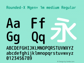 Rounded-X Mgen+ 1m medium