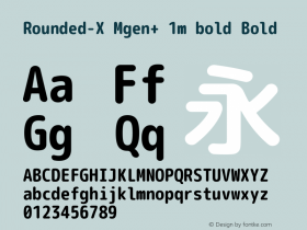 Rounded-X Mgen+ 1m bold