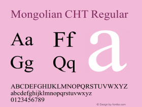Mongolian CHT