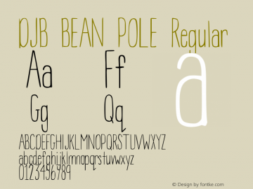 DJB BEAN POLE