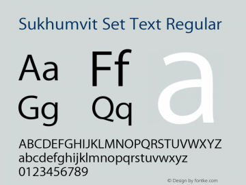 Sukhumvit Set Text