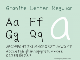 Granite Letter