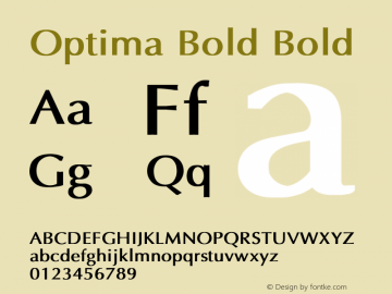 Optima Bold