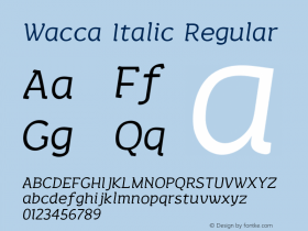 Wacca Italic