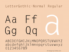 LetterGothic-Normal