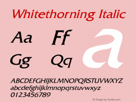 Whitethorning