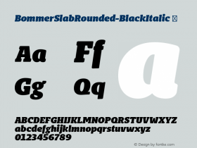 BommerSlabRounded-BlackItalic