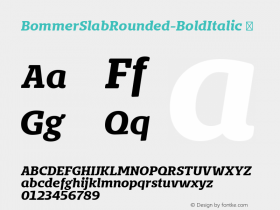 BommerSlabRounded-BoldItalic