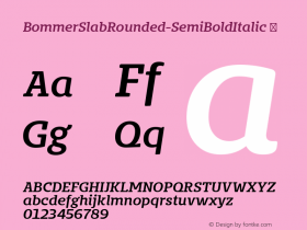 BommerSlabRounded-SemiBoldItalic