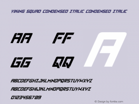 Viking Squad Condensed Italic