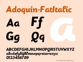Adoquin-FatItalic