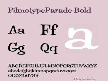 FilmotypeParade-Bold