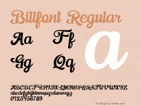 Billfont