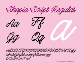 Shepia Script