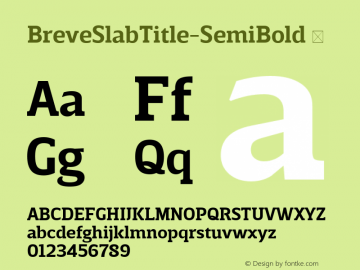 BreveSlabTitle-SemiBold