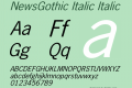 NewsGothic Italic