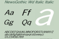 NewsGothic Wd Italic