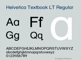 Helvetica Textbook LT