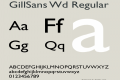 GillSans Wd