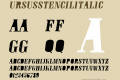 URSUSSTENCILITALIC